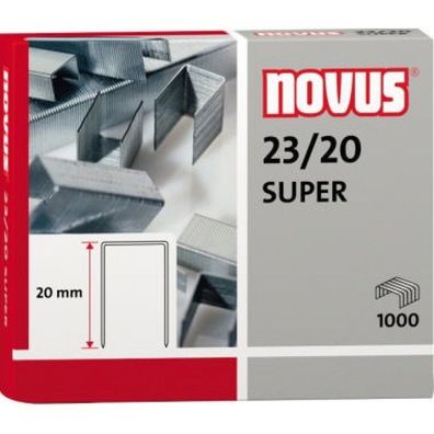 NOVUS Heftklammer 23/20 042-0240 verzink Produktverwendung: Blockhefter