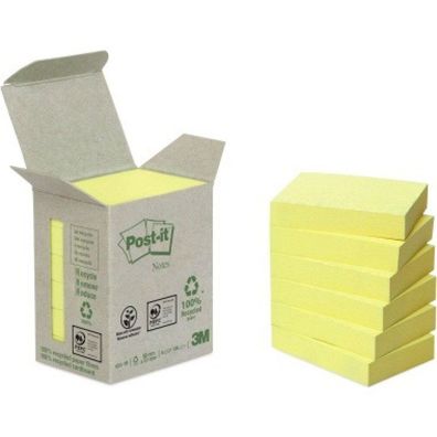 Post-it Haftnotiz Recycling Notes 653-1B Bl./Block 6 Block/Pack