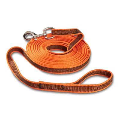 Wolters Avanti - Gummierte Schleppleine mit Handschlaufe - orange - 5 m