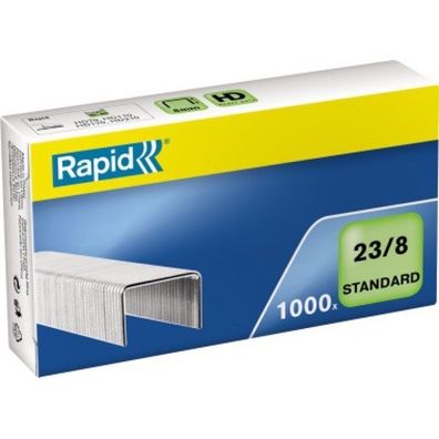 Rapid Heftklammer Standard 24869200 23/8 HD210 Stahl 1.000 St./Pack