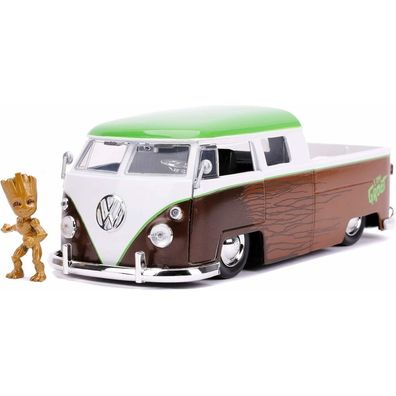 Jada Toys 253225013 - Marvel Guardians of the Galaxy 1962 VW Bus 1, 1:24 - Modellauto