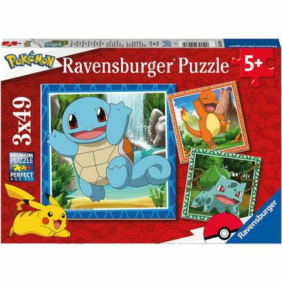 Ravensburger Puzzle Glumanda, Bisasam und Schiggy