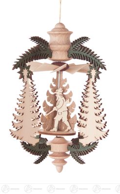 Baumschmuck Wärmespiel "Zweig" Tanne/Waldmotiv zum Hängen BxHxT 11cmx12,5cmx11cm