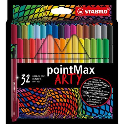 Stabilo PointMax Fineliner ARTY Etui, 32Stk