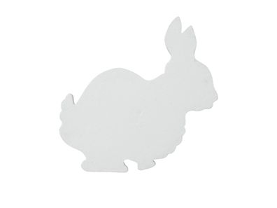 Europalms Silhouette Hase, weiß, 56cm