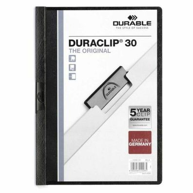 25 Durable Klemmhefter Duraclip schwarz