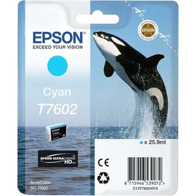 EPSON T7602 cyan Tintenpatrone