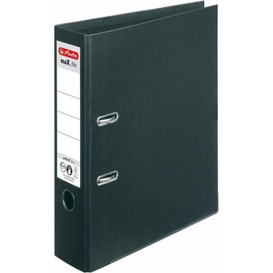 herlitz maX. file protect plus Ordner schwarz Kunststoff 8,0 cm DIN A4