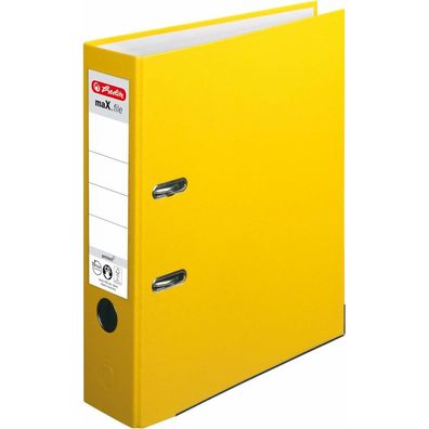 herlitz maX. file protect Ordner gelb Kunststoff 8,0 cm DIN A4