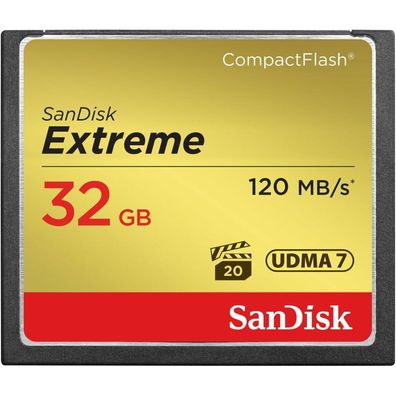 SanDisk Speicherkarte CompactFlash Card Extreme 32 GB