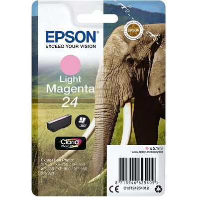 EPSON 24 / T2426 light magenta Tintenpatrone