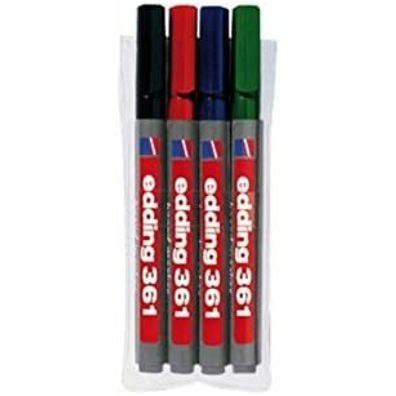 4 edding 361 Whiteboard-Marker farbsortiert 1,0 mm