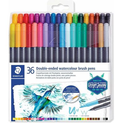 36 Staedtler 3001 Brush-Pens farbsortiert