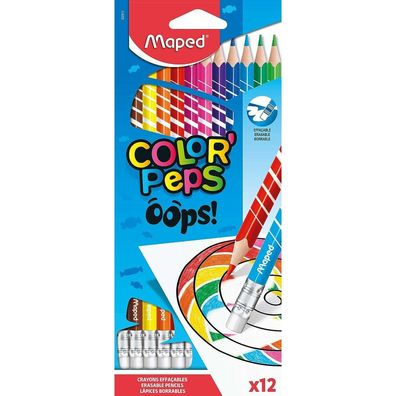 12 maped COLOR'PEPS Buntstifte farbsortiert