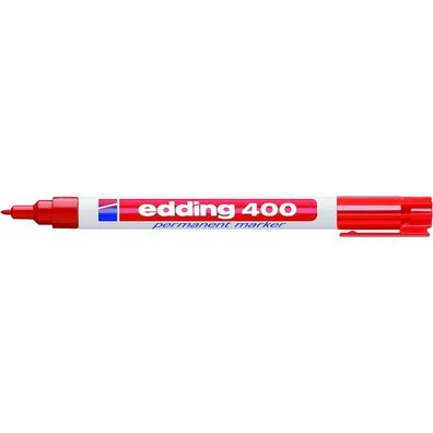 10 edding 400 Permanentmarker rot 1,0 mm