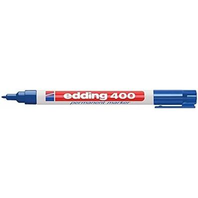 10 edding 400 Permanentmarker blau 1,0 mm