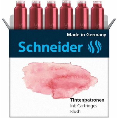 Schneider Pastell Tintenpatronen für Füller Blush 6 St