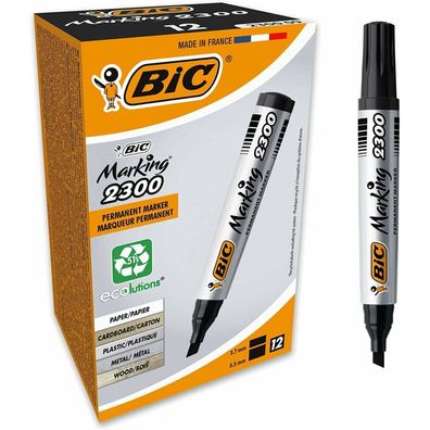 BIC MARKING® 2300 ECOlutions® Permanentmarker schwarz 3,7 - 5,5 mm