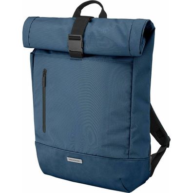 Moleskine Rucksack METRO Rolltop Kunstfaser saphirblau 30,0 l