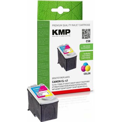 KMP C58 color Tintenpatrone ersetzt Canon CL-41