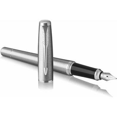 PARKER URBAN Metro Metallic Patronenfüller silber M (mittel)