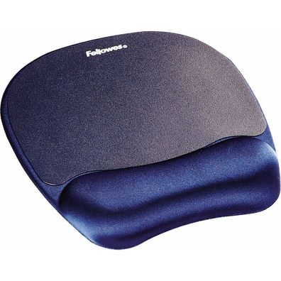 Fellowes Mousepad mit Handgelenkauflage Memory Foam dunkelblau