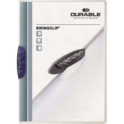 25 Durable Klemmhefter Swingclip dunkelblau