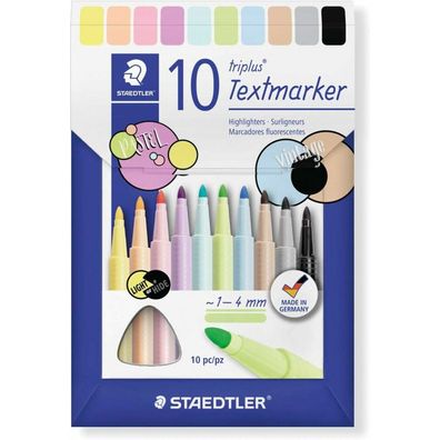 10 Staedtler triplus textsurfer Textmarker farbsortiert