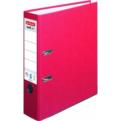 herlitz maX. file nature plus Ordner rot Karton 8,0 cm DIN A4