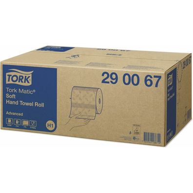 6 TORK Handtuchrollen Matic® H1 Advanced 2-lagig weiß