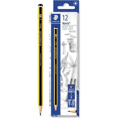 Staedtler Noris 120 Bleistifte B schwarz/gelb 12 St