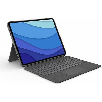 Combo Touch für iPad Pro 12,9 Zoll (5./6. Generation) (grau, DE-Layout)