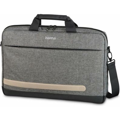 hama Laptoptasche Terra Kunstfaser grau 196601 bis 39,6 cm (15,6 Zoll)