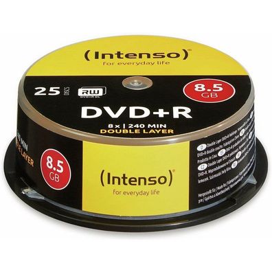 25 Intenso DVD+R 8,5 GB Double Layer