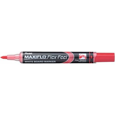 Pentel Maxiflo Flex-Feel Whiteboard-Marker rot 2,0 - 5,0 mm