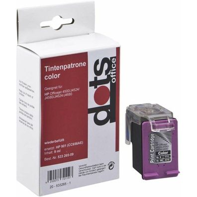 dots color Tintenpatrone ersetzt HP 901XL (CC656EE)