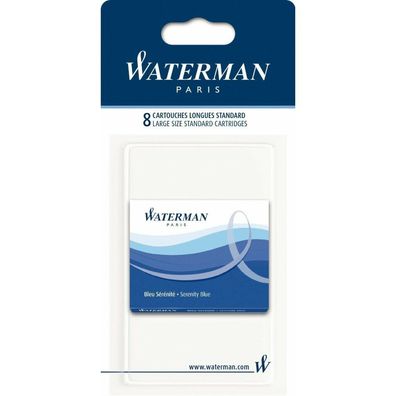 Waterman S0713021 Tintenpatronen für Füller blau 8 St