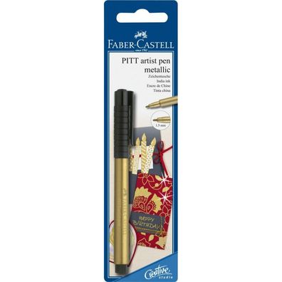 FABER-CASTELL Pitt Artist Pen Lackmarker gold 1,5 mm