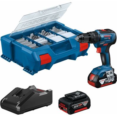 BOSCH Professional GSB 18V-55 Akku-Schlagbohrschrauber-Set 18,0 V, mit 2 Akkus