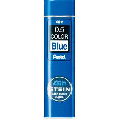 20 Pentel Ain Stein C275-BL Bleistiftminen blau 0,5 mm