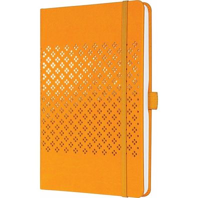 SIGEL Notizbuch Jolie® ca. DIN A5 liniert, mangoorange Hardcover 174 Seiten