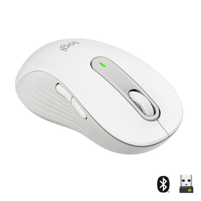 Logitech Signature M650 L Links Maus kabellos wei&#223;