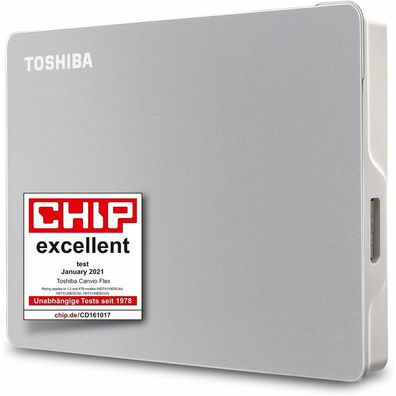 Canvio Flex 2 TB, Externe Festplatte (silber, Micro-USB-B 3.2 Gen 1)