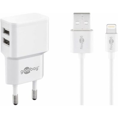 Apple Lightning Dual Ladeset 2,4 A (weiß)