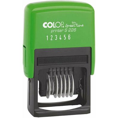 COLOP Ziffernstempel Green Line Printer S226 selbstfärbend schwarz