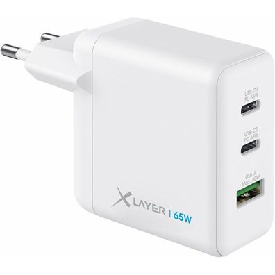 XLAYER Powercharger 65W Ladeadapter weiß, 65 Watt