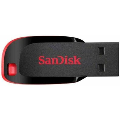 SanDisk USB-Stick Cruzer Blade schwarz, rot 32 GB