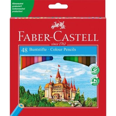 48 FABER-CASTELL Castle Buntstifte farbsortiert