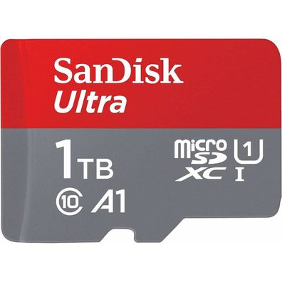 Ultra 1 TB microSDXC (grau/rot, UHS-I U1, Class 10, A1)