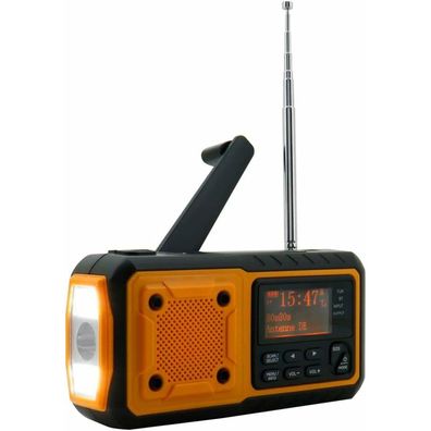 soundmaster DAB112OR Kurbelradio schwarz, orange